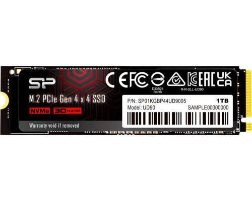 SSD 1TB SSD Silicon Power UD90 1TB M.2 2280 PCI-E x4 Gen4 NVMe (SP01KGBP44UD9005               )