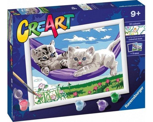 Ravensburger Malowanka CreArt Seria D Classic Kocieta w hamaku