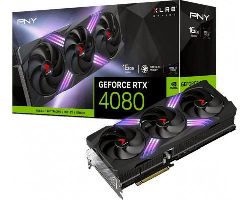 *RTX4080 PNY GeForce RTX 4080 XLR8 Gaming Verto Epic-X RGB 16GB GDDR6X (VCG408016TFXXPB1)