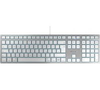 Cherry CHERRY KC 6000C FOR MAC klawiatura USB QWERTZ Niemiecki Srebrny