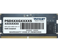 Patriot Signature, SODIMM, DDR5, 8 GB, 5600 MHz, CL46 (PSD58G560041S)