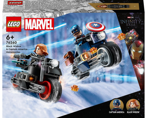 LEGO Marvel Motocykle Czarnej Wdowy i Kapitana Ameryki (76260)