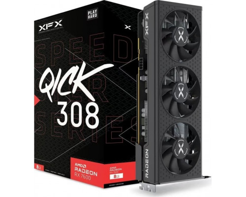 *RX7600 XFX Speedster QICK 308 Radeon RX 7600 8GB GDDR6 (RX-76PQICKBY)