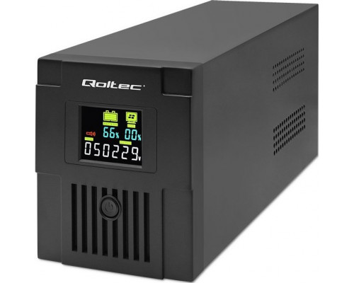 UPS Qoltec charger emergency UPS | Monolith | 1500VA | 900W | LCD | USB