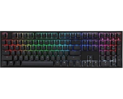 Ducky Ducky One 2 Backlit PBT Gaming Tastatur, MX-Red, RGB LED - schwarz