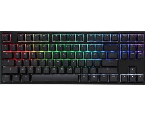 Ducky Ducky One 2 TKL PBT Gaming Tastatur, MX-Blue, RGB LED - schwarz