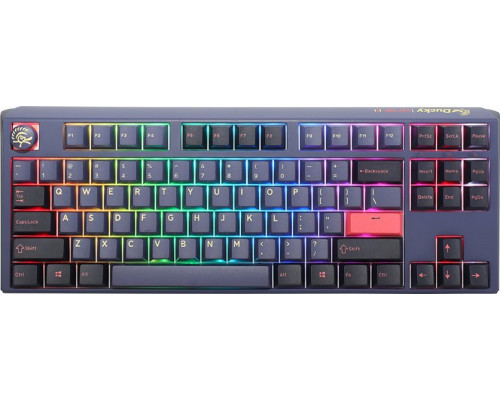 Ducky Ducky One 3 Cosmic Blue TKL Gaming Tastatur, RGB LED - MX-Silent-Red