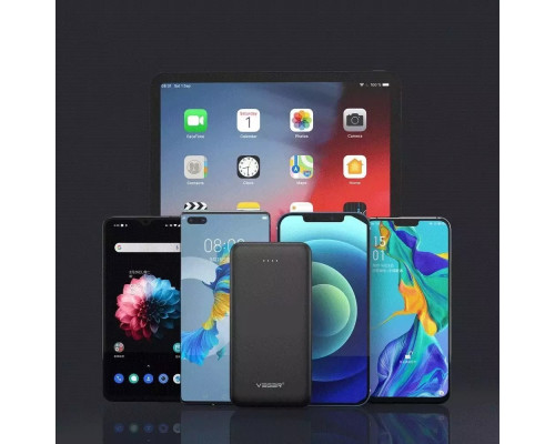 4kom.pl Bateria zewnętrzna (POWER BANK) VEGER A10 - 10 000mAh black (W1065)