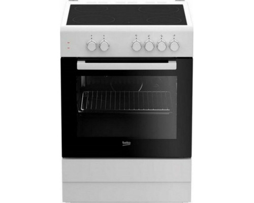 Kuchenka Beko Kuchenka z piekarnikiem i płytą ceramiczną BEKO FSS67000GW 71 L 60 cm White