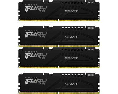 Kingston Fury Beast, DDR5, 64 GB, 6000MHz, CL40 (KF560C40BBK4-64)