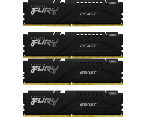 Kingston Fury Beast, DDR5, 64 GB, 5200MHz, CL40 (KF552C40BBK4-64)