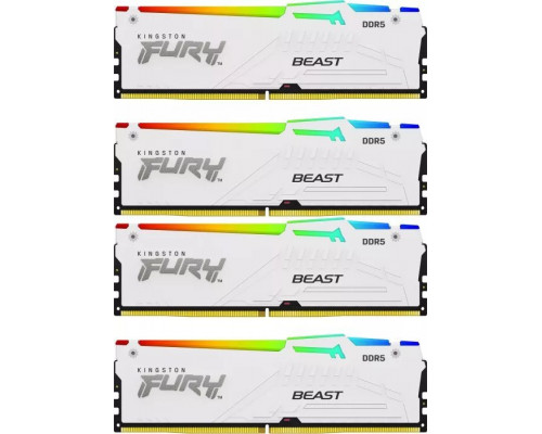 Kingston Fury Beast RGB, DDR5, 128 GB, 5200MHz, CL40 (KF552C40BWAK4-128)
