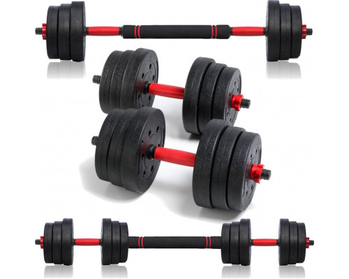 Abarqs Dumbbells adjustable z funkcją sztangi 2x10kg