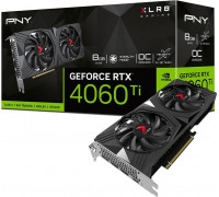 *RTX4060Ti PNY GeForce RTX 4060 Ti XLR8 Gaming Verto OC Dual Fan 8GB GDDR6 (VCG4060T8DFXPB1-O)