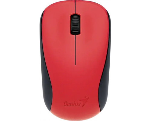 Genius NX-7000, 1200DPI, 2.4 [GHz], optyczna, 3kl., bezprzewodowa, czerwona, 1 szt AA, Blue-Eye sensor (31030027403)