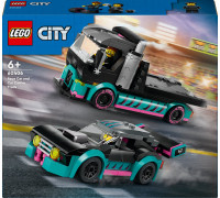 LEGO City Samochód wyścigowy i laweta (60406)