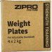 Zipro Dodatkowe obciążenia 4x 2 kg do hantli adjustablej SQUARE