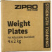 Zipro Dodatkowe obciążenia 4x 2 kg do hantli adjustablej SQUARE