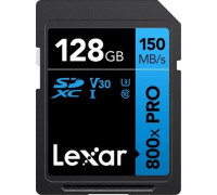 SD  Lexar 800X Pro SDXC 128 GB Class 10 UHS-I/U3 V30 (LSD0800P128G-BNNNG)