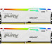 Kingston Fury Beast RGB, DDR5, 32 GB, 6000MHz, CL30 (KF560C30BWEAK2-32) Kingston Fury Beast RGB, DDR5, 32 GB, 6000MHz, CL30 (KF560C30BWEAK2-32)