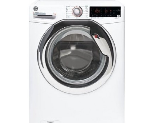 Hoover Hoover | H3WS437TAMCE/1-S | Washing Machine | Energy efficiency class A | Front loading | Washing capacity 7 kg | 1300 RPM | Depth 45 cm | Width 60 cm | Display | LCD | Steam function | NFC | White