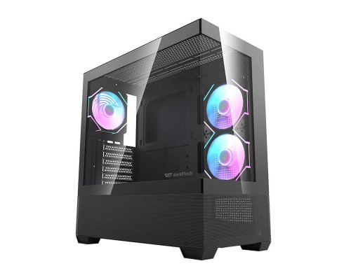 Darkflash DS900 Air black + 7 wentylatorów ARGB