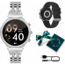 Smartwatch Manta Smartwatch damski Manta Diamond Lusso srebrny + bransoletka YES