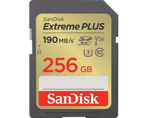 SD  SanDisk Extreme Plus SDXC 256 GB Class 10 UHS-I/U3 V30 (SDSDXWV-256G-GNCIN)