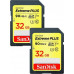 SD  SanDisk Extreme Plus SDHC 32 GB + 32 GB Class 10 UHS-I/U3 V30 (SDSDXWT-032G-GNCI2)
