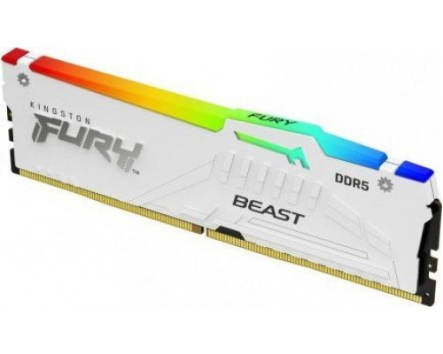 Kingston Fury KINGSTON DDR5 16GB 6800MT/s CL34 DIMM FURY Beast White RGB XMP