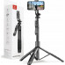 Selfie nūjiņa Crong SelfieGo Ultra Alumīnija pašportreta nūjiņa Bluetooth tripods (33-157,5cm)