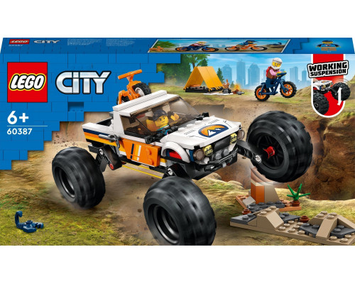 LEGO City Przygody samochodem terenowym z napędem 4x4 4szt. (60387)