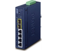 Switch Planet PLANET Industrial L2/L4 4-Port  L2/L4 Gigabit Ethernet (10/100/1000) Blue