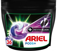 Ariel Ariel All-in-1 PODs +Revita Black skalbimo kapsulės, 36 vnt.