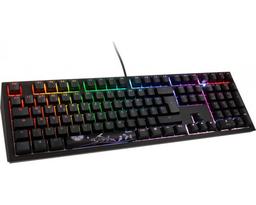 Ducky Ducky Shine 7 PBT Gaming Keyboard, MX Speed-Silver, RGB LED - blackout