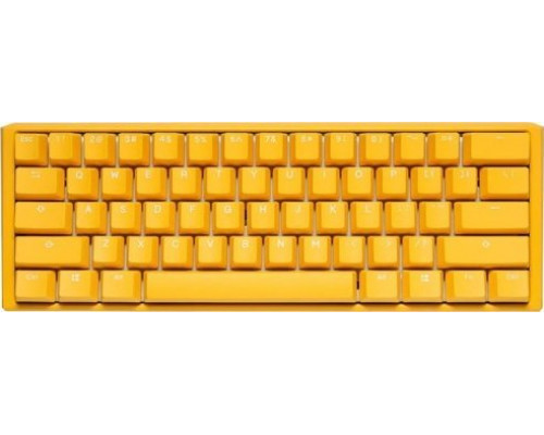 Ducky Ducky One 3 Yellow Mini Gaming Keyboard, RGB LED - MX-Speed-Silver (US)