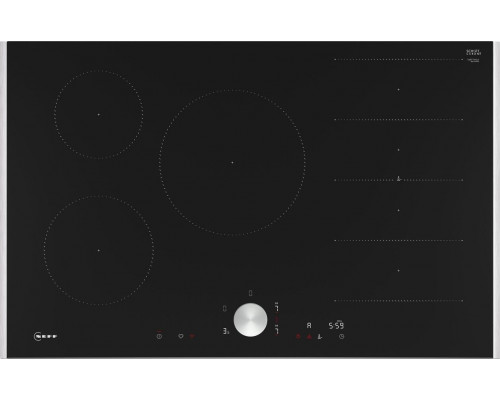 Neff Neff T68TTV4L0 N 90, self-sufficient hob (black/stainless steel, 80 cm)
