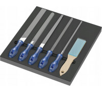 Wera Wera 9783 foam insert PFERD file set 1, 6 pieces (black/grey, in foam insert for workshop trolley)