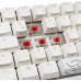 Ducky Ducky One 2 Pro Mini White Edition Gaming Tastatur, RGB LED - Cherry Red