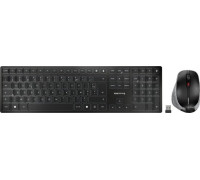 Cherry CHERRY DW 9500 SLIM klawiatura Dołączona myszka RF Wireless + Bluetooth AZERTY Francuski Black, Gray