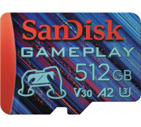 SD  SanDisk GamePlay MicroSDXC 512 GB Class 10 UHS-I/U3 A2 V30 (SDSQXAV-512G-GN6XN)
