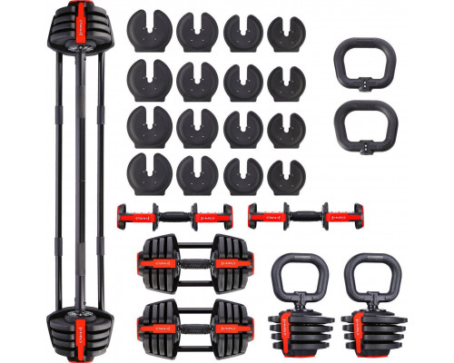 HMS ‎Dumbbells SGR18 Pro Set cast iron 2 x 18 kg