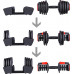 HMS ‎Dumbbells SGR18 Pro Set cast iron 2 x 18 kg