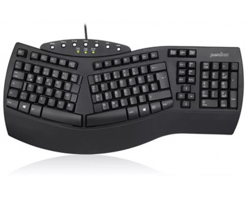 Perixx Perixx PERIBOARD-512 DE, Ergonomic USB Keyboard, black
