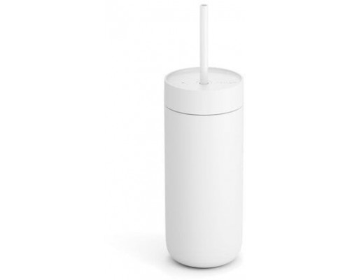Fellow Fellow - Carter Cold Lid + Straw - Biała pokrywka with a straw do kubka
