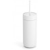 Fellow Fellow - Carter Cold Lid + Straw - Biała pokrywka with a straw do kubka