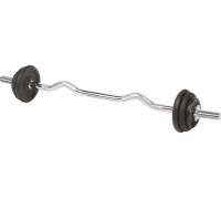 inSPORTline Barbell Bar EZ Curl z obciążeniami w zestawie 20kg - 13694