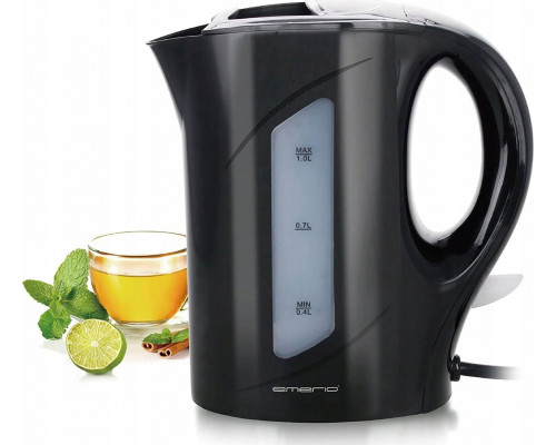 Emerio Emerio Wasserkocher, 1.0L, Wasserstandsanzeige BPA-frei