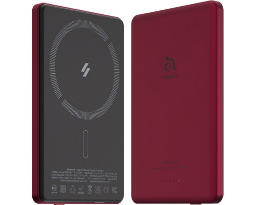 Adam Elements Adam Elements Gravity C5 - magnetic powerbank bezprzewodowy 5000 mAh red - Gwarancja bezpieczeństwa. Proste raty. Bezpłatna wysyłka od 170 zł.