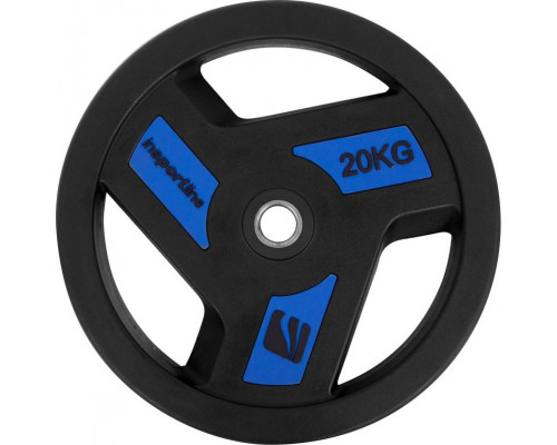 inSPORTline rubberized Herk 20kg 30mm color black (9204)